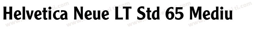 Helvetica Neue LT Std 65 Medium字体转换